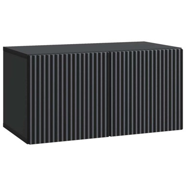 TV ormarić zidni 59,5 x 31 x 30 cm od konstruiranog drva, crni