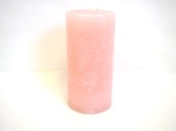 Svijeća frost 6.8 x 14 cm, svijetlo roza  