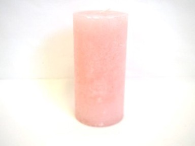 Svijeća frost 6.8 x 14 cm, svijetlo roza  
