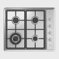 ISEASY Plinska ploča MGBS-604D, 60 cm, 4 plamenika, inox