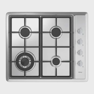 ISEASY Plinska ploča MGBS-604D, 60 cm, 4 plamenika, inox