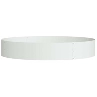 Metalna posuda za cvijeće bijela