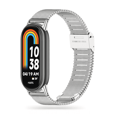 ONASI Metalni remen za Xiaomi Mi Band 8, srebrna