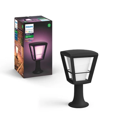 PHILIPS Hue stajaća svjetiljka Econic, 1x15 W, IP44, crna