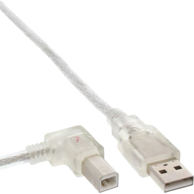 INLINE USB-A na USB-B kabel 34520L, 2 m, prozirni