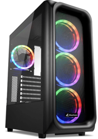 SHARKOON Kućište TK5M RGB, mid tower, ATX, kaljeno staklo, crno