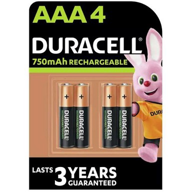 DURACELL Punjiva baterija, AAA, K4, 750 mAh