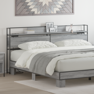 Uzglavlje za krevet, 200 cm, sivi hrast sonoma