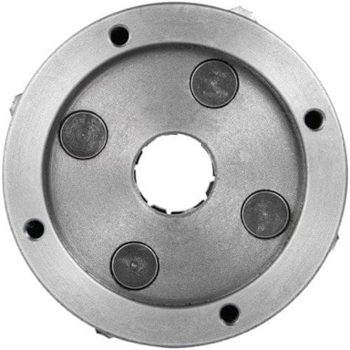 VEVOR K72-125 Stezna glava tokarilice 125 mm, srebrna