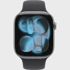 APPLE Watch Series 11, sivi, aluminij, 46 mm, Sports narukvica crna M/L