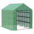 HOMESTAR Staklenik s hladnim okvirom dvokatni 103x61x103 cm, prirodan