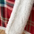  CATHERINE LANSFIELD Crvena deka od sherpa flisa, 130x170 cm, Kelso Check