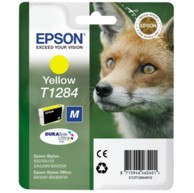 EPSON Tinta, T1284, original, žuta