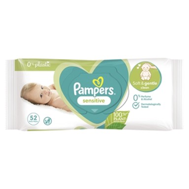 PAMPERS Vlažne maramice, Sensitive, 1 pakiranje, 52 kom