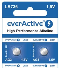 EVERACTIVE Mini alkalne baterije G3 LR736 LR41, pakiranje 10 komada