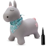 Skakalica pony, gumena, siva, 60 cm