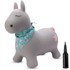 Skakalica pony, gumena, siva, 60 cm