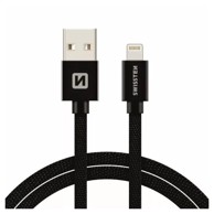 SWISSTEN Kabel USB/Lightning, platneni, 3A, 3m