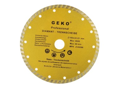GEKO PROFI Turbo dijamantni disk, 180 mm