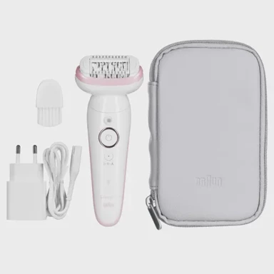 BRAUN Epilator, Silk-épil 9, zlatna, bijela, 40 pinceta