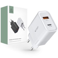 TECH-PROTECT Zidni punjač C30W 30W QC3.0 USB + Type C, bijeli