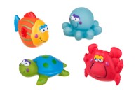 Set šarenih životinja za kupanje, 4 komada