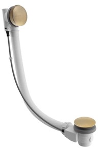 POLYSAN Set za kadu s bovden upravljanjem, 575 mm, čep 72 mm, mat zlato