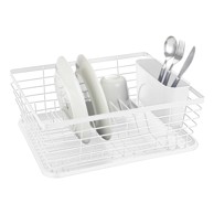 WENKO Bijeli metalni ocjeđivač za posuđe 36x30 cm Drip