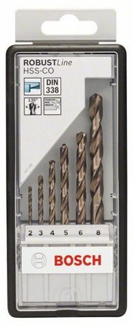 BOSCH 6-dijelni komplet svrdala za metal Robust Line HSS-Co