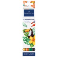 FABER-CASTELL Akvarel marker Goldfaber Tropical, obostrani, 4 boje, blister