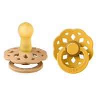 BIBS Duda varalica Boheme, kaučuk, bež/žuta (vel. 2)