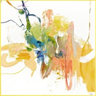 MALERIFABRIKKEN Slika s ručno oslikanim elementima 102x102 cm Confidential Yellow 