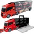 WOOPIE TOYS Set kamion transporter 3u1, crveni, 11 kom
