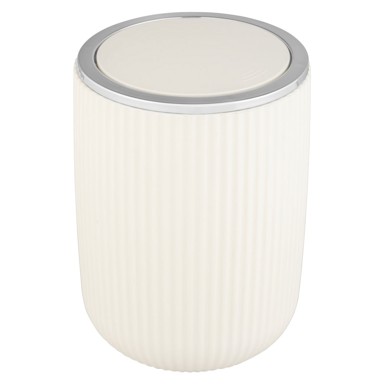 WENKO Krem bijela kanta za otpatke Agropoli, visine 20 cm