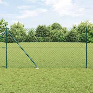 Ograda s povezom i stupovima 1,2 × 10 m, zelena