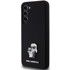 KARL LAGERFELD Zaštitna futrola Silicone Karl&Choupette Metal Pin, za Samsung Galaxy S23+, crna