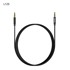 DUDAO Kabel AUX L12S, 3.5 mm, 1 m, crni