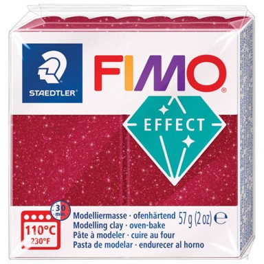 STAEDTLER Masa za modeliranje 8010-202, FIMO Effect Galaxy, 57 g, crvena