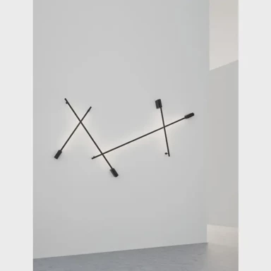 Zidna lampa Gropius, LED, 20 W, 3000 K, 672 lm, IP20, crna