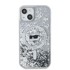 KARL LAGERFELD Prozirna maskica MagSafe za Apple iPhone 13 s tekućim šljokicama