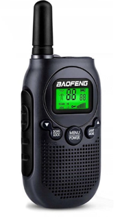 BAOFENG Walkie-Talkie BF-T6 Panda, 2 kom, crna