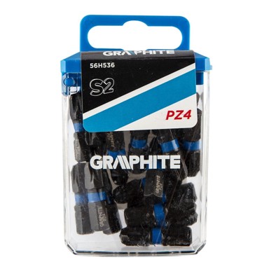 GRAPHITE Udarni bit PZ4, 25 mm, 20 komada