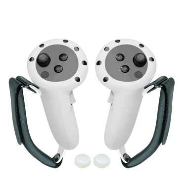 Silikonski gripovi s knuckle trakama, kompatibilni s Meta Quest 3/3S, bijeli