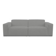 SCANDIC Siva sofa od bouclé tkanine 228 cm Roxy, 228x98x73 cm