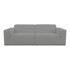 SCANDIC Siva sofa od bouclé tkanine 228 cm Roxy, 228x98x73 cm