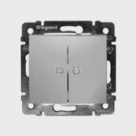 LEGRAND 770212 sklopka s osvj. ser. izmj.10a/250v valena sivo le770212