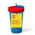 LEGO Čaša s crvenim poklopcem i slamkom Iconic, 500 ml, crvena