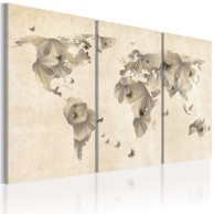 Slika Atlas of butterflies triptych 90x60