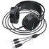 HOCO Slušalice sa mikrofonom W100 Touring, crne, gaming, 2.4 m
