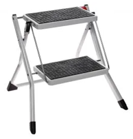 FIVE Ljestve s 2 gazišta 49x48x44 cm metal bijela